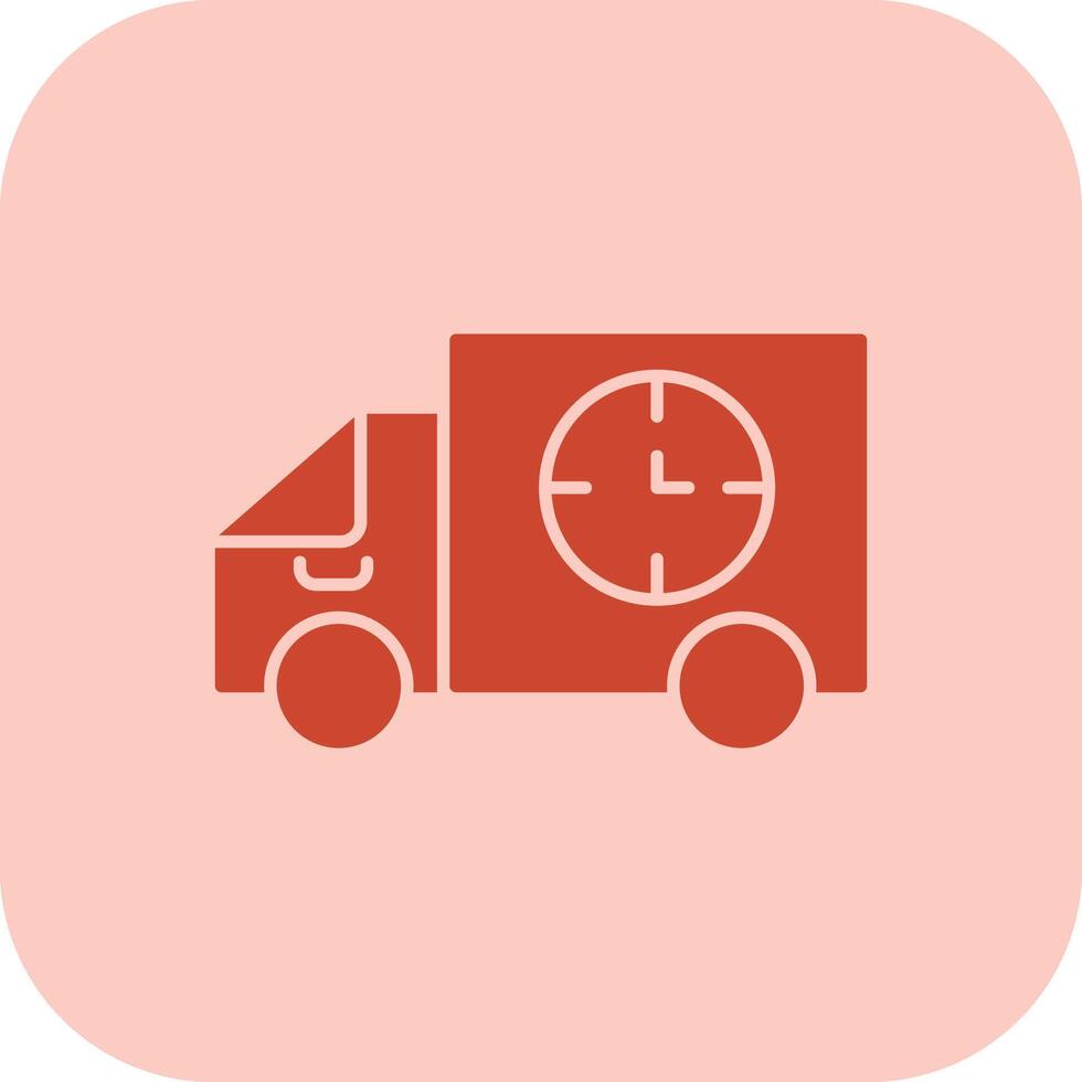 Shipping Time Glyph Tritone Icon vector