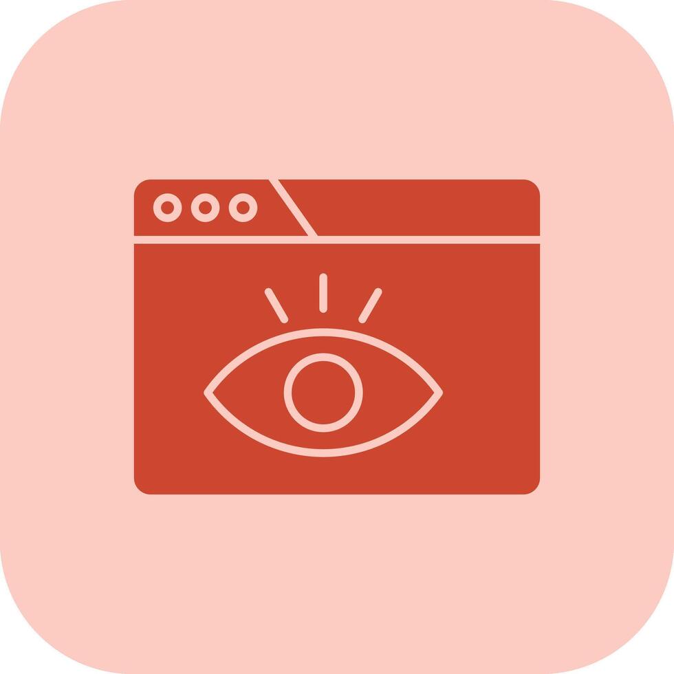 Visualization Glyph Tritone Icon vector