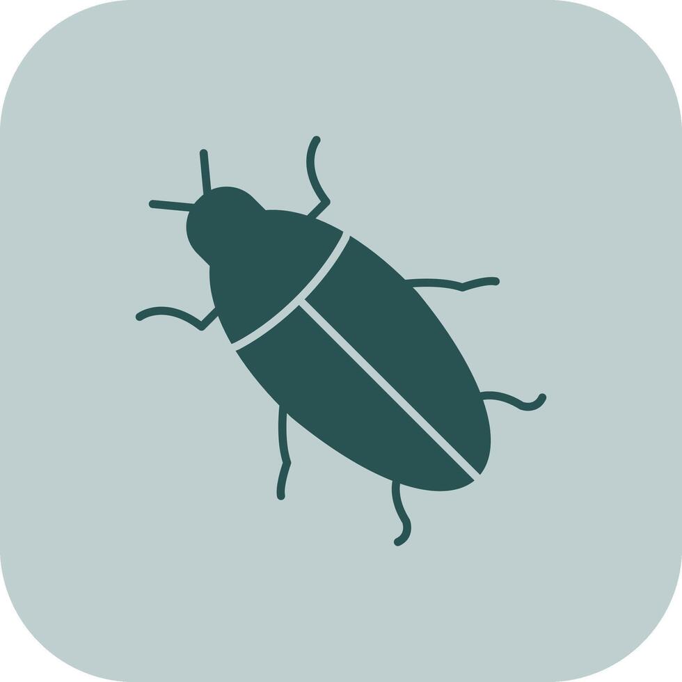 Cockroach Glyph Tritone Icon vector