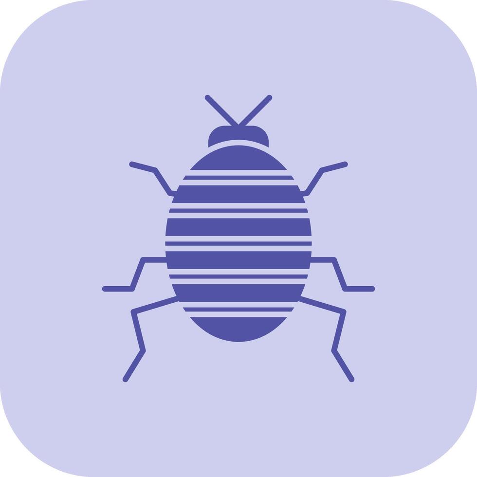 Bug Glyph Tritone Icon vector