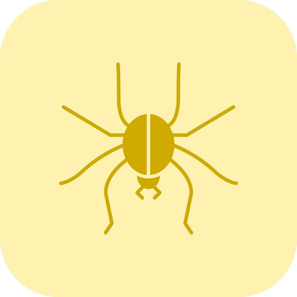 Spider Glyph Tritone Icon vector