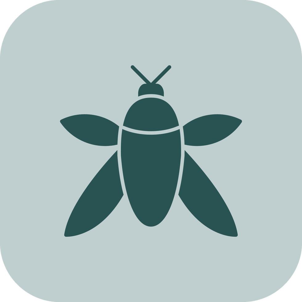 insecto glifo tritono icono vector