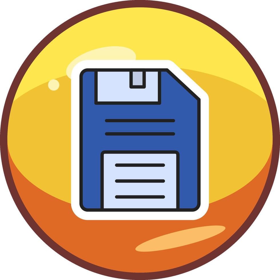 Floppy Disk Vector Icon