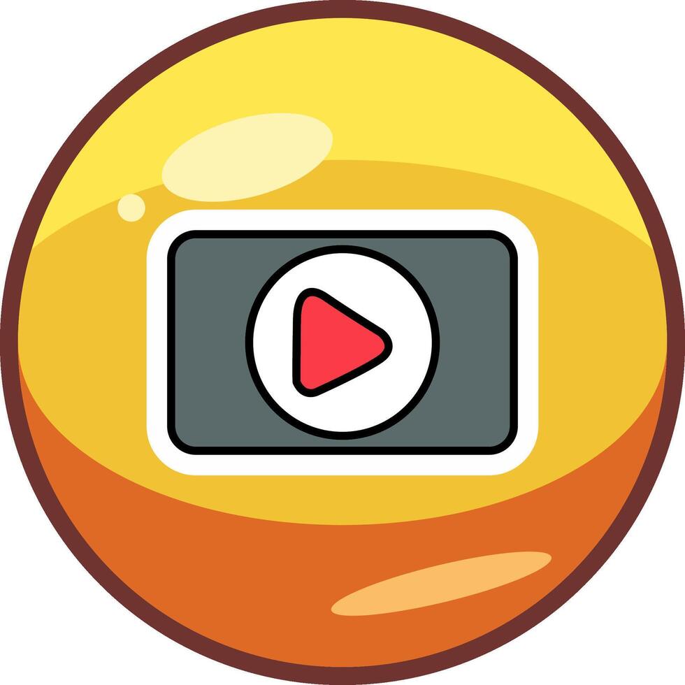 Video Player Vector Icon