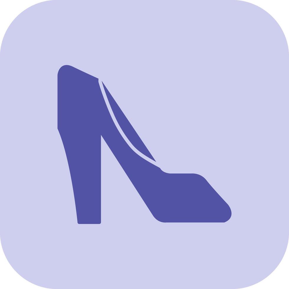 High Heels Glyph Tritone Icon vector