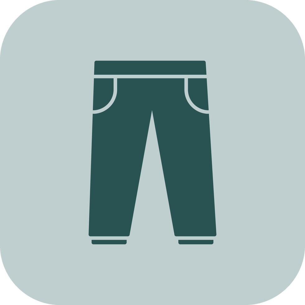 Trousers Glyph Tritone Icon vector
