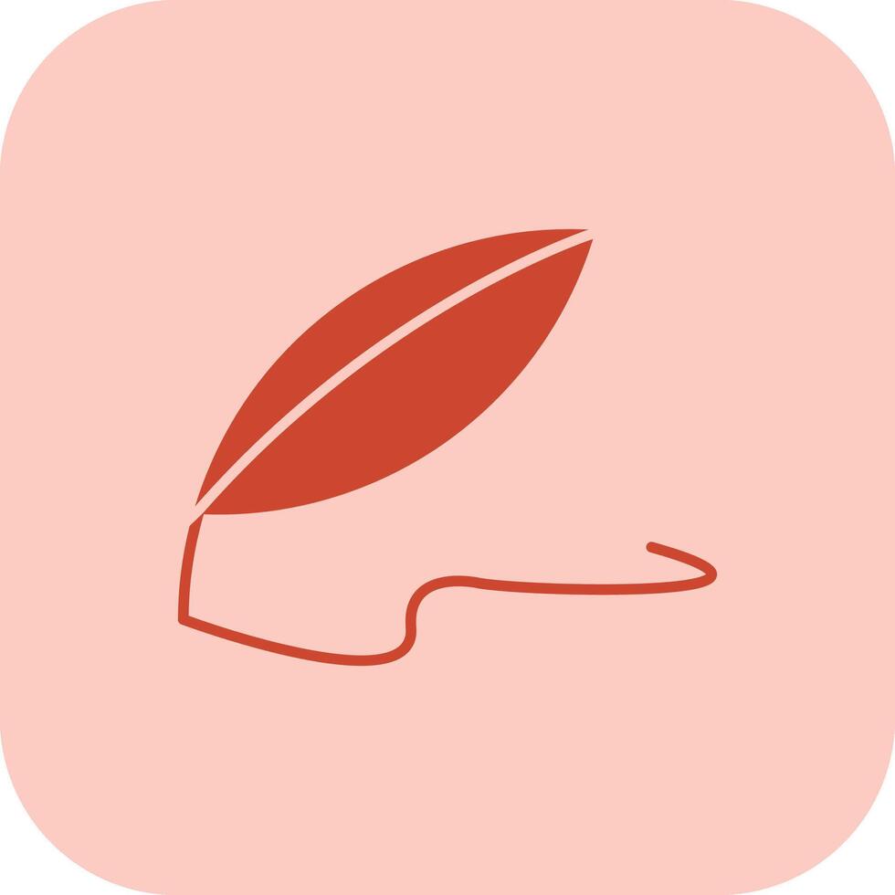 Quill Glyph Tritone Icon vector