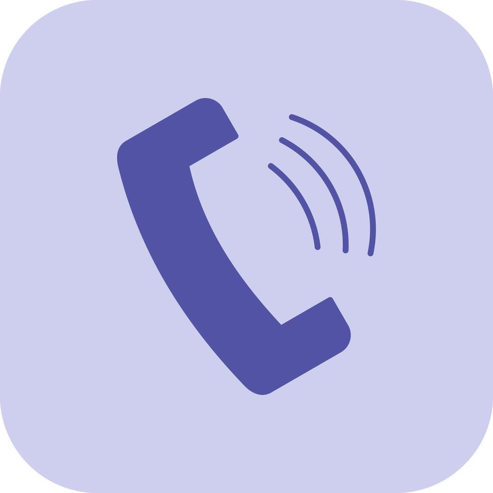 Phone Glyph Tritone Icon vector