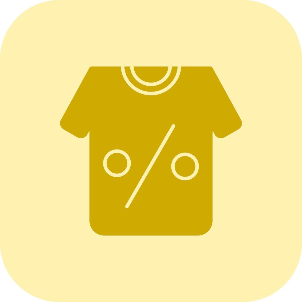 Tshirt Glyph Tritone Icon vector