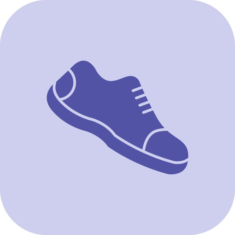 Running Shoes Glyph Tritone Icon vector