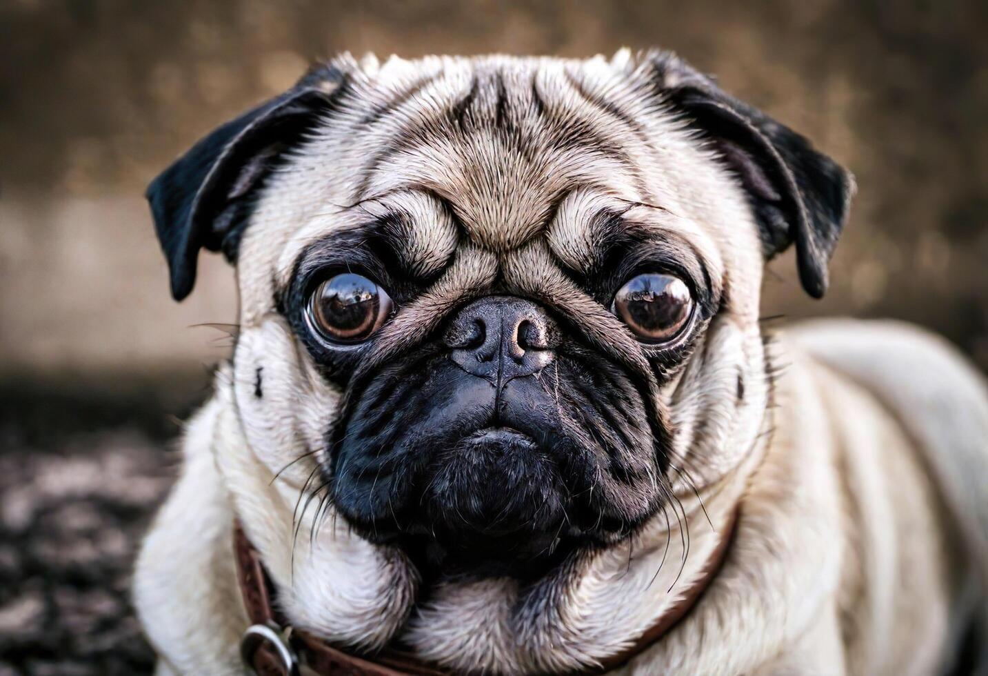 AI generated A cute pug dog photo