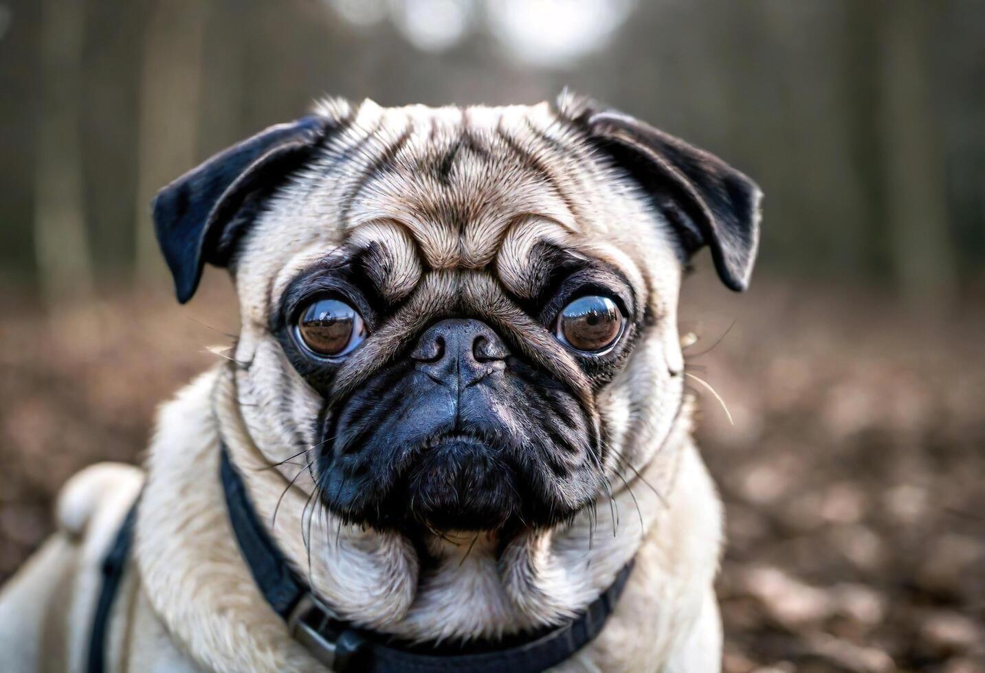 AI generated A cute pug dog photo