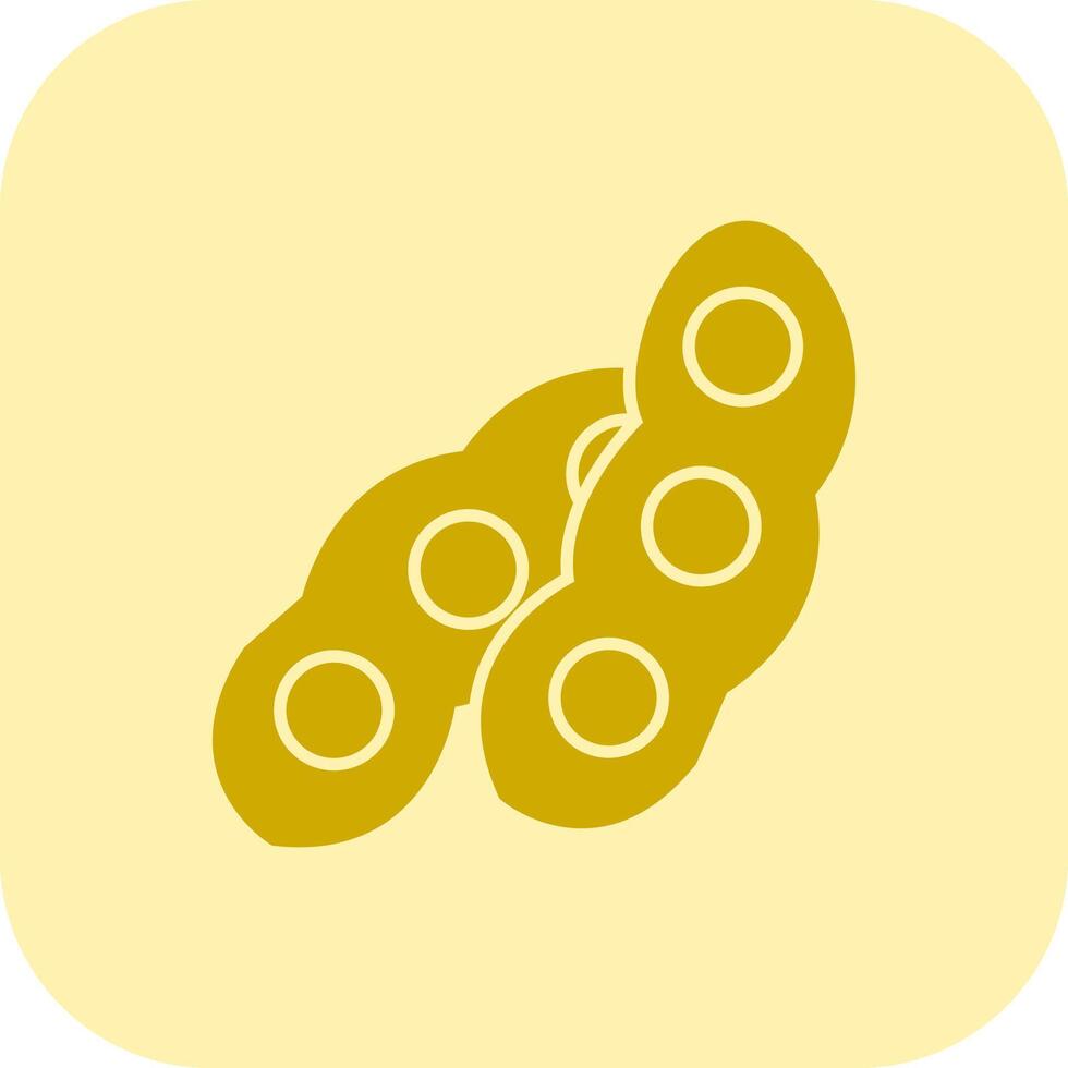 Soybean Glyph Tritone Icon vector