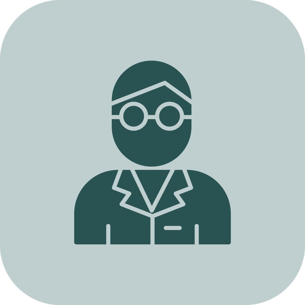 scientist Glyph Tritone Icon vector