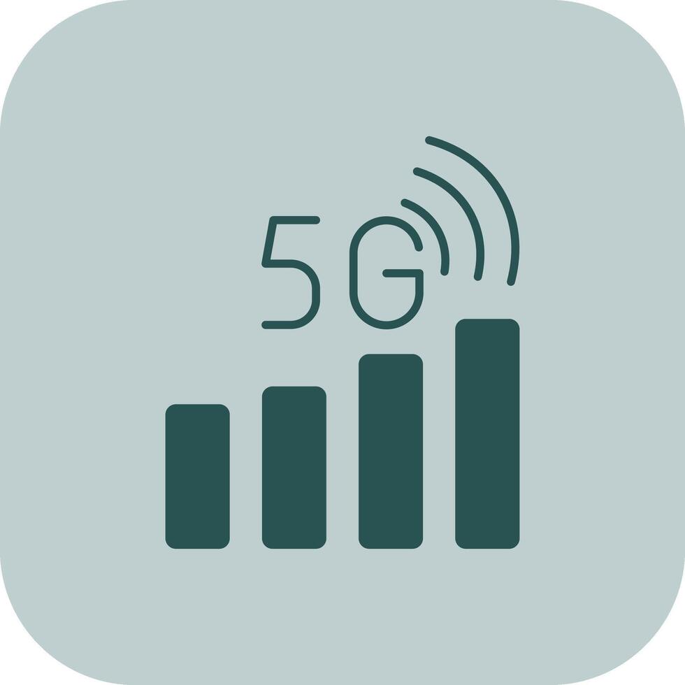 Signal Status Glyph Tritone Icon vector