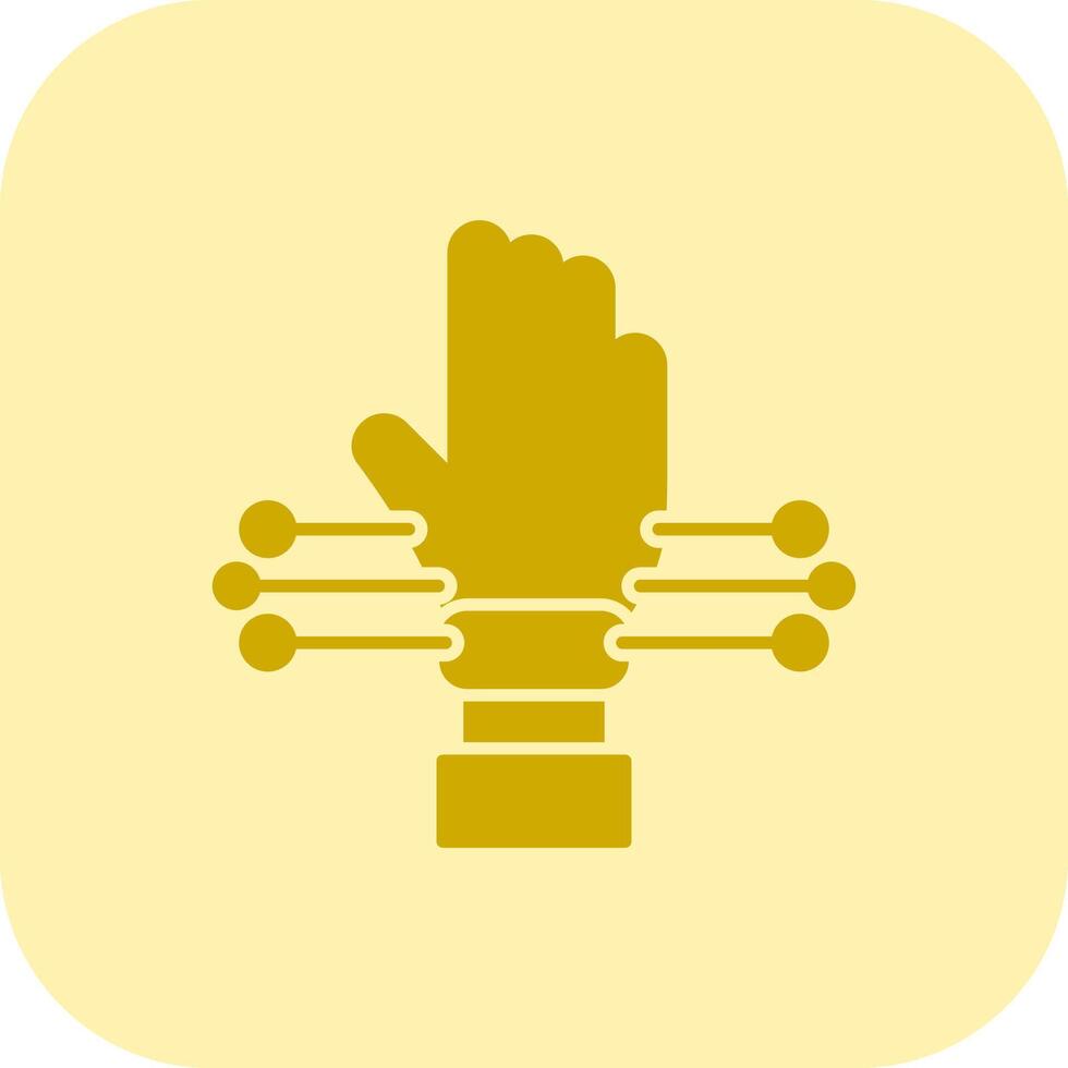 Glove Glyph Tritone Icon vector