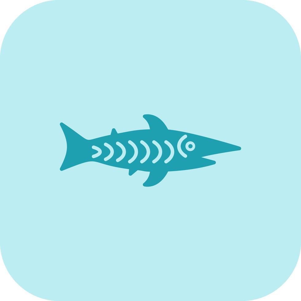 shark Glyph Tritone Icon vector