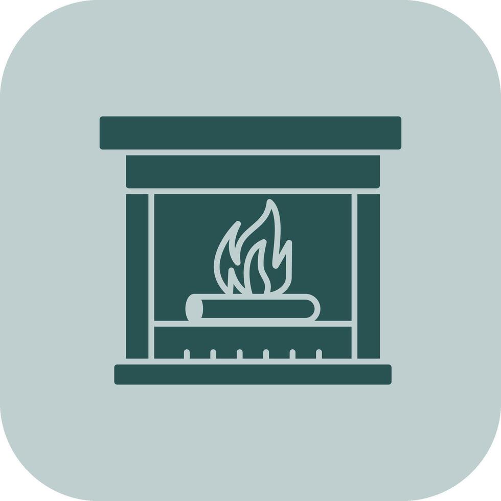 Chimney Glyph Tritone Icon vector