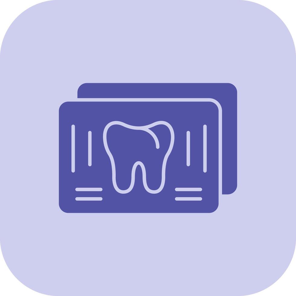 X Ray Glyph Tritone Icon vector