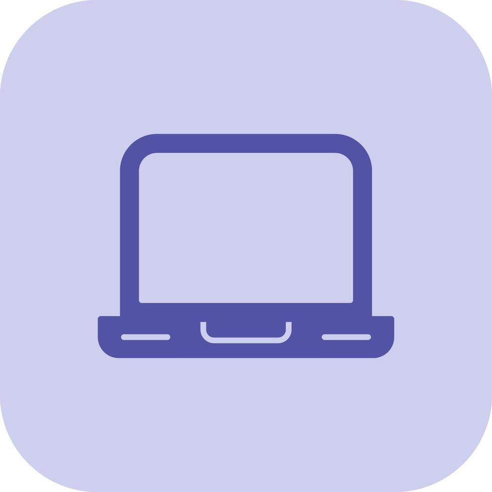 Laptop Glyph Tritone Icon vector