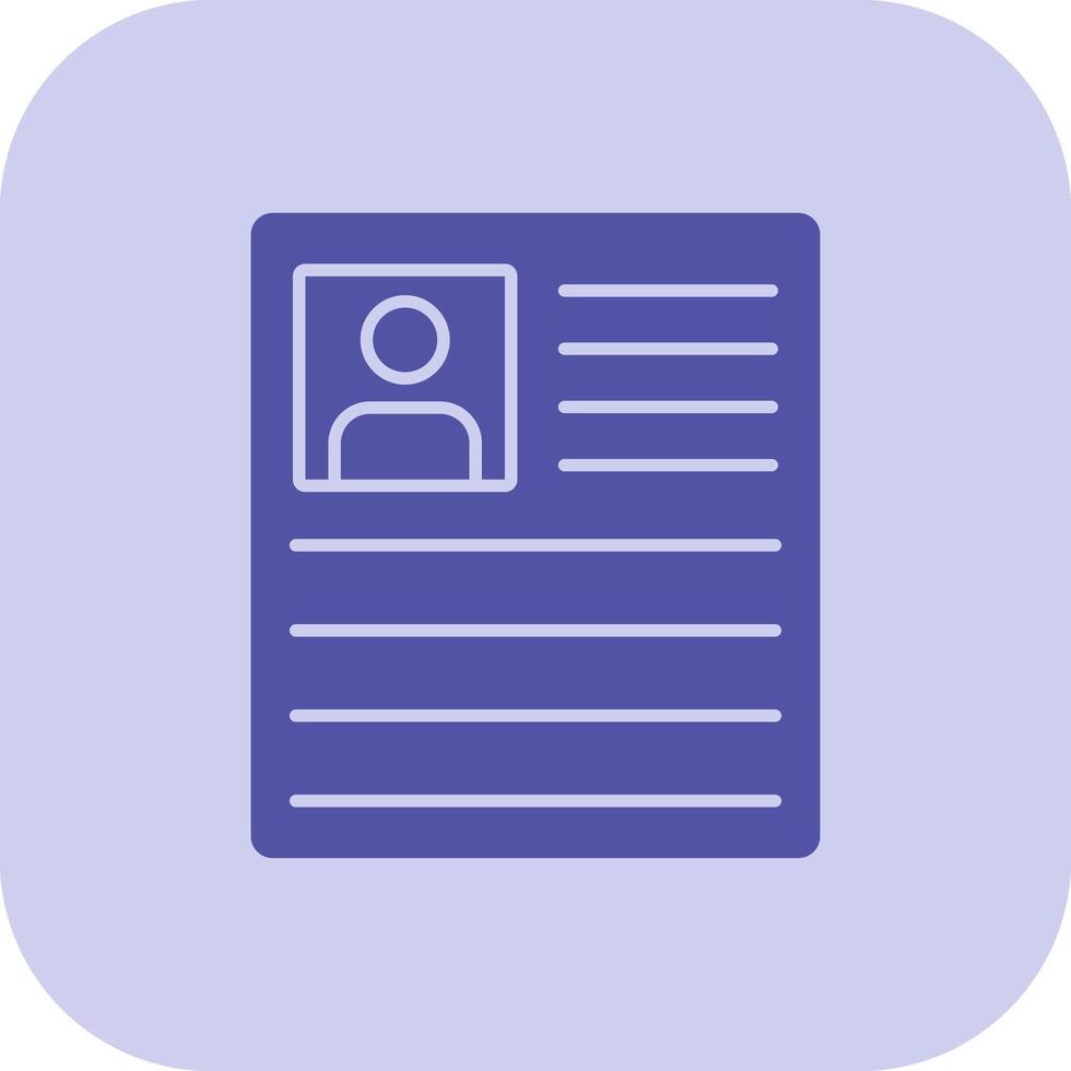 Curriculum Glyph Tritone Icon vector