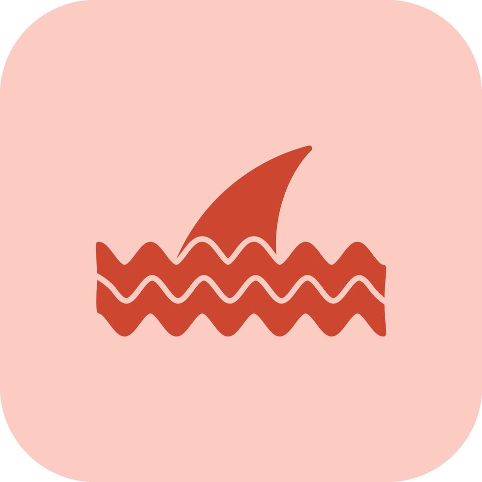Fins Glyph Tritone Icon vector