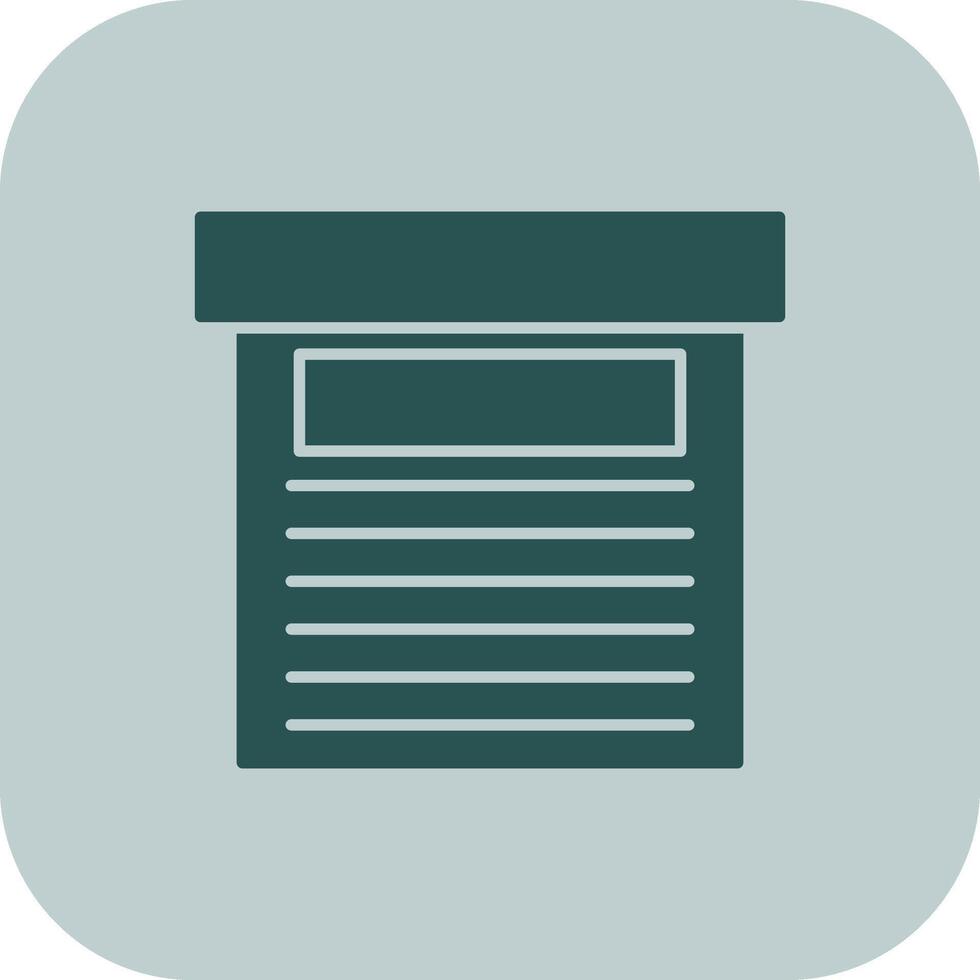 Storage Box Glyph Tritone Icon vector