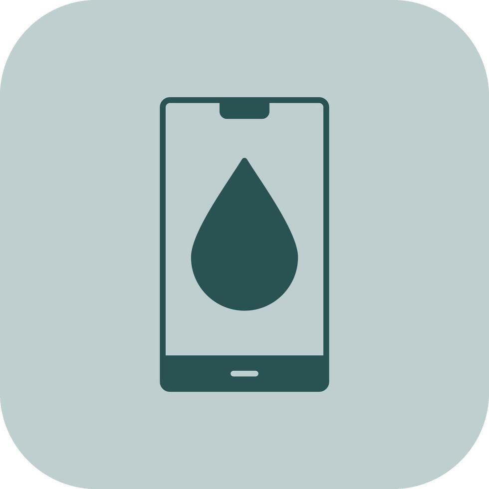 Water Drop Glyph Tritone Icon vector