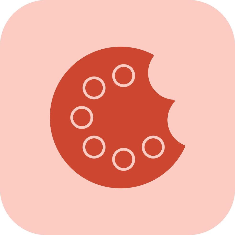 Painting Palette Glyph Tritone Icon vector