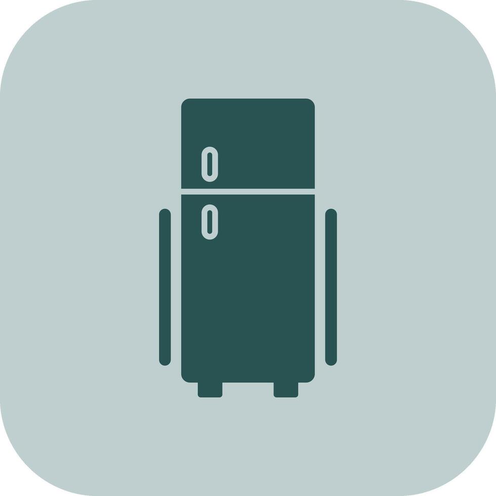 Fridge Glyph Tritone Icon vector