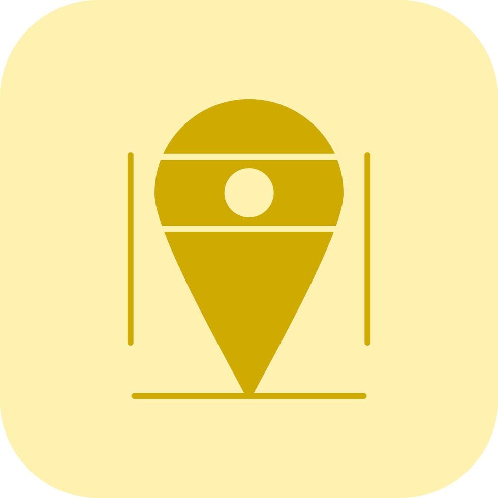 Location Glyph Tritone Icon vector