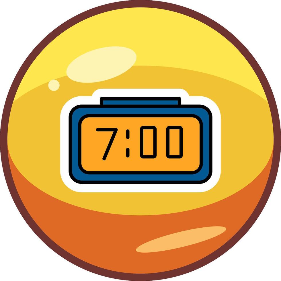 Digital Clock Vector Icon