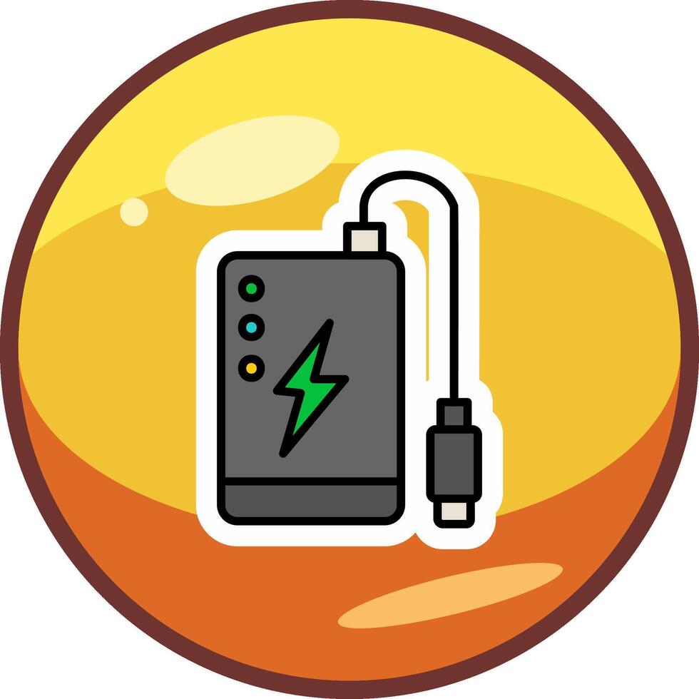 Power Bank Vector Icon