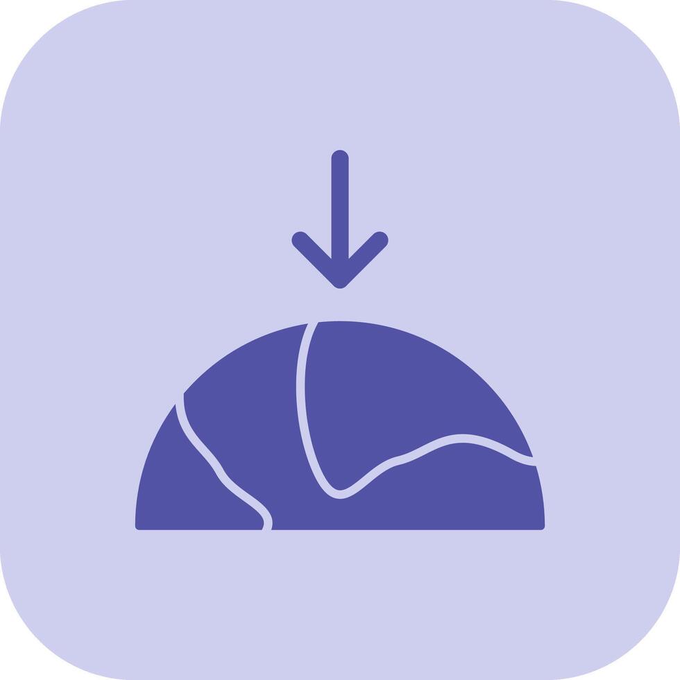 Gravity Glyph Tritone Icon vector