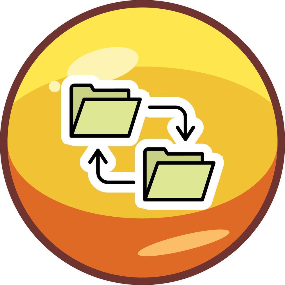 Data Transfer Vector Icon