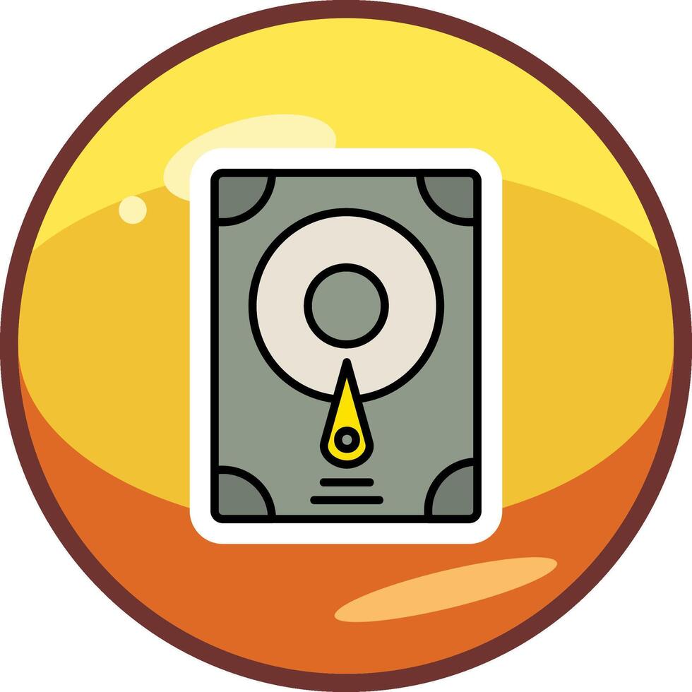 Hard Disk Vector Icon