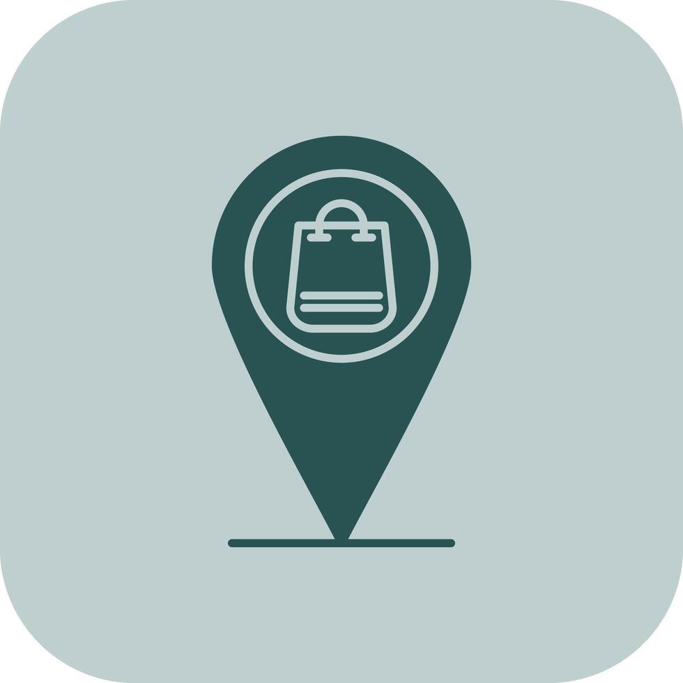 Pin Glyph Tritone Icon vector