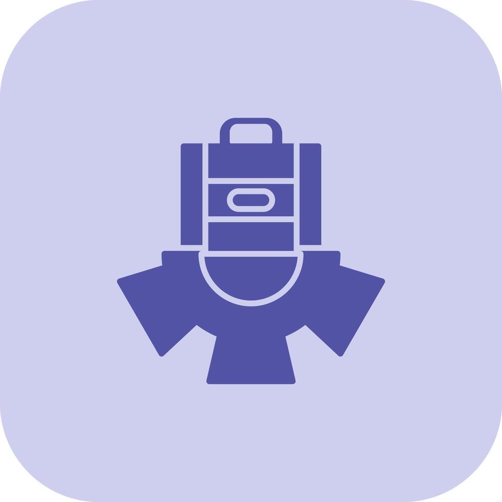 Management Glyph Tritone Icon vector