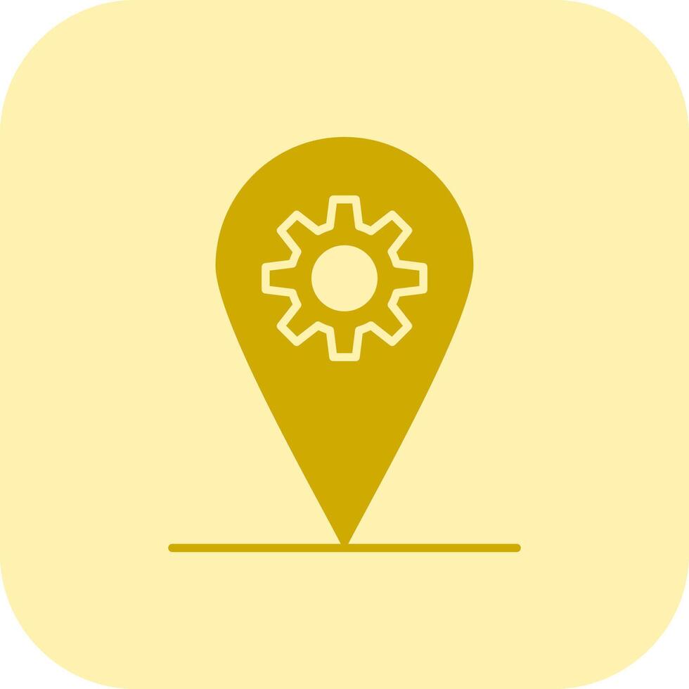 Localization Glyph Tritone Icon vector