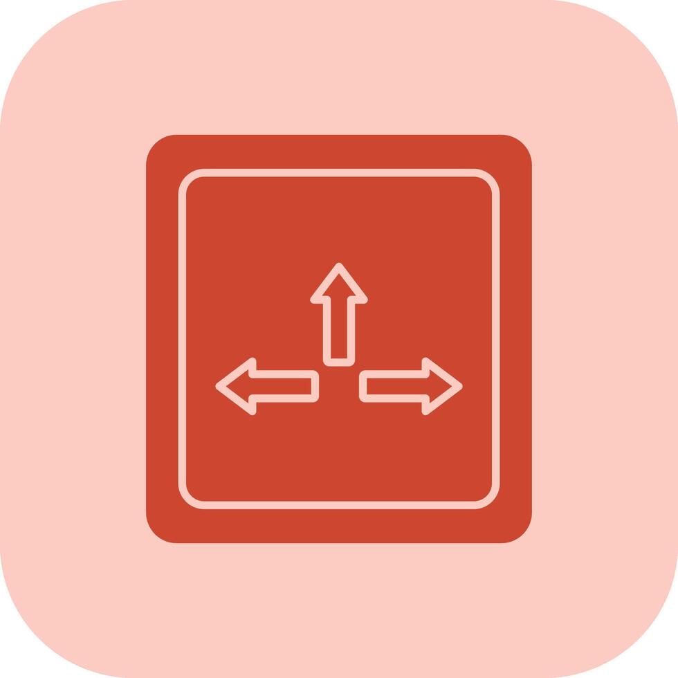 Resize Glyph Tritone Icon vector