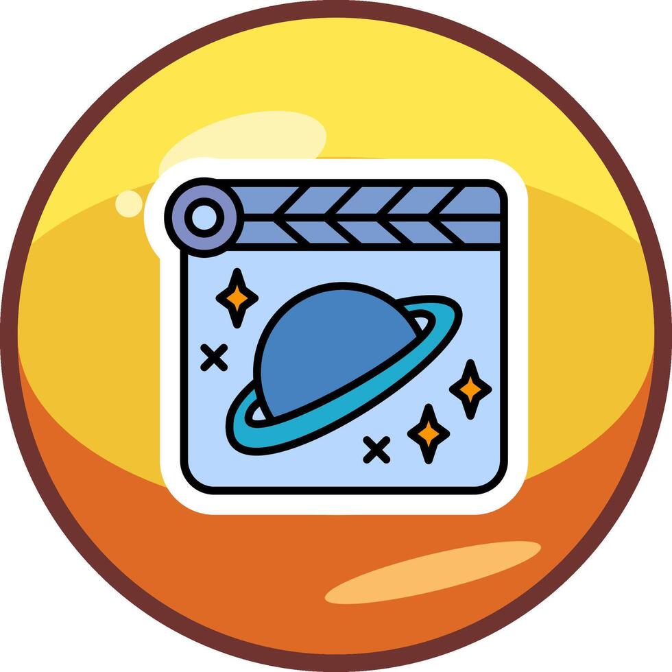 espacio película vecto icono vector