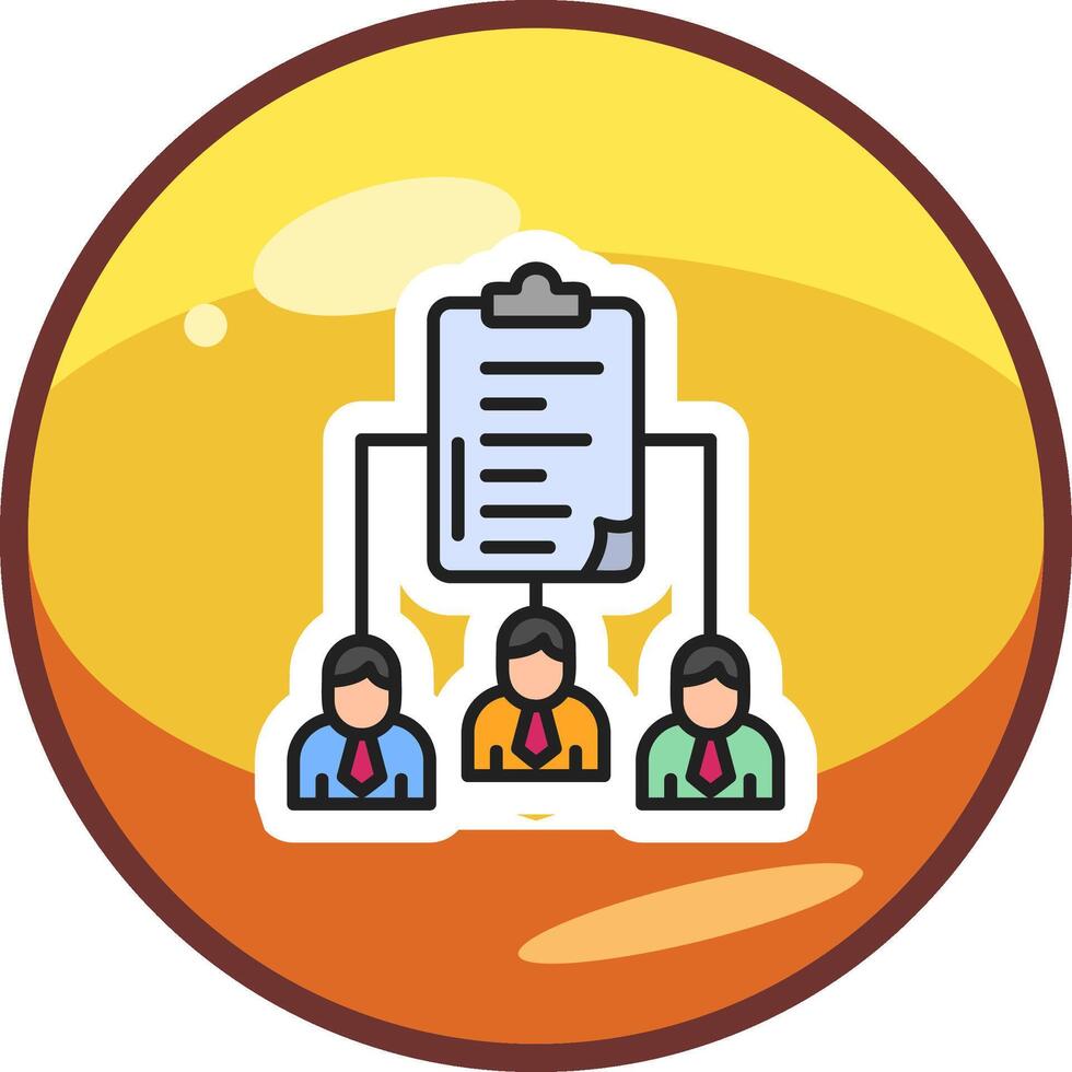 Work distribution Vector Icon