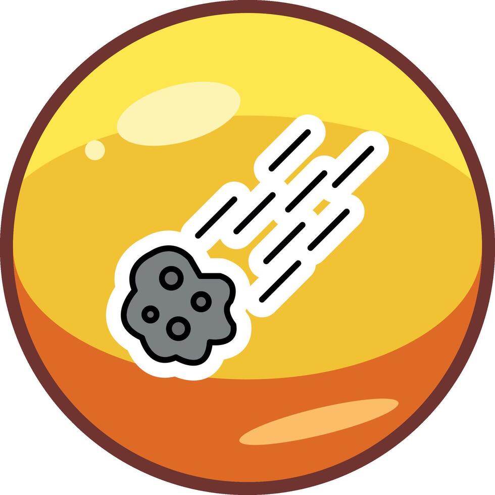 Meteor Vector Icon