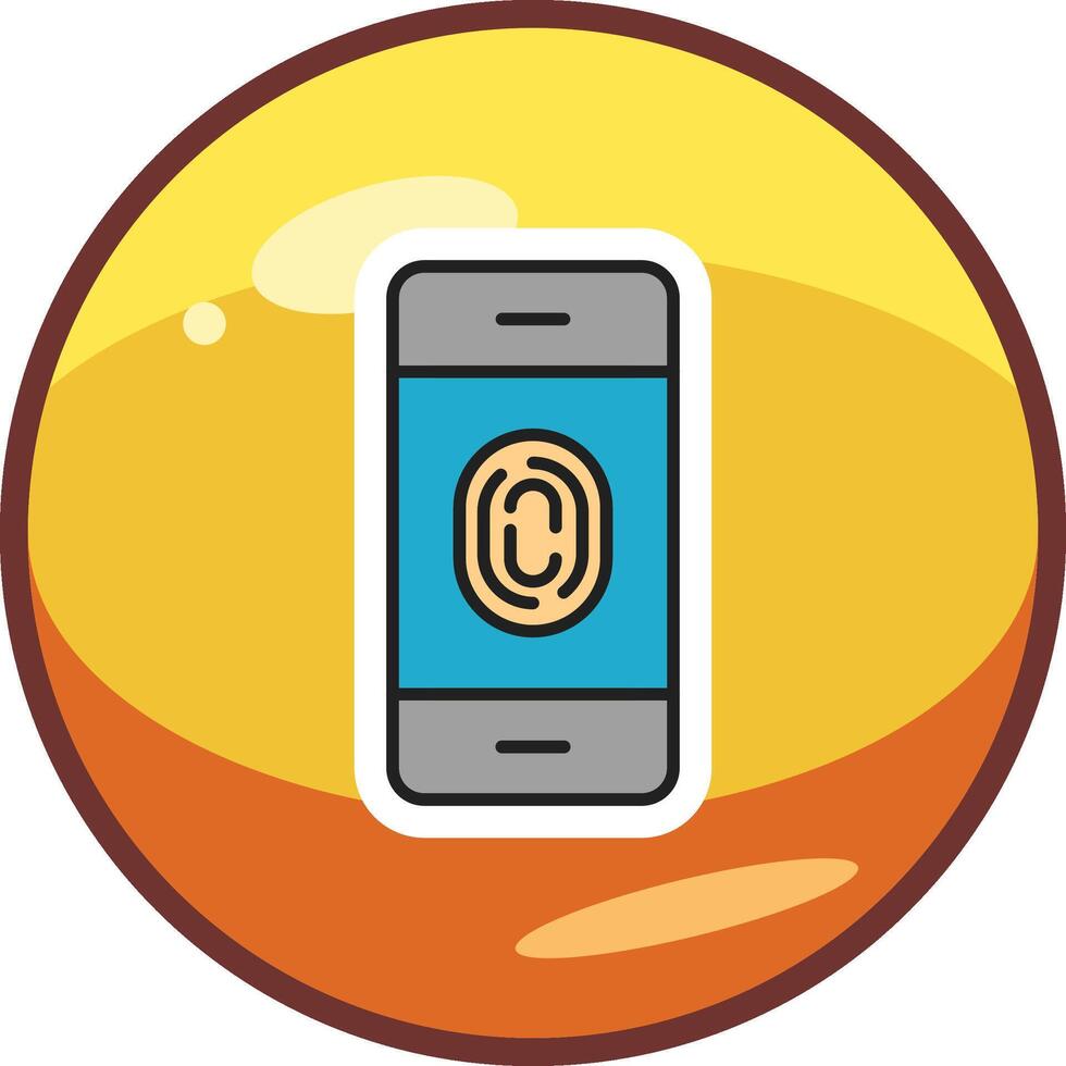 FingerPrint Verification Vector Icon