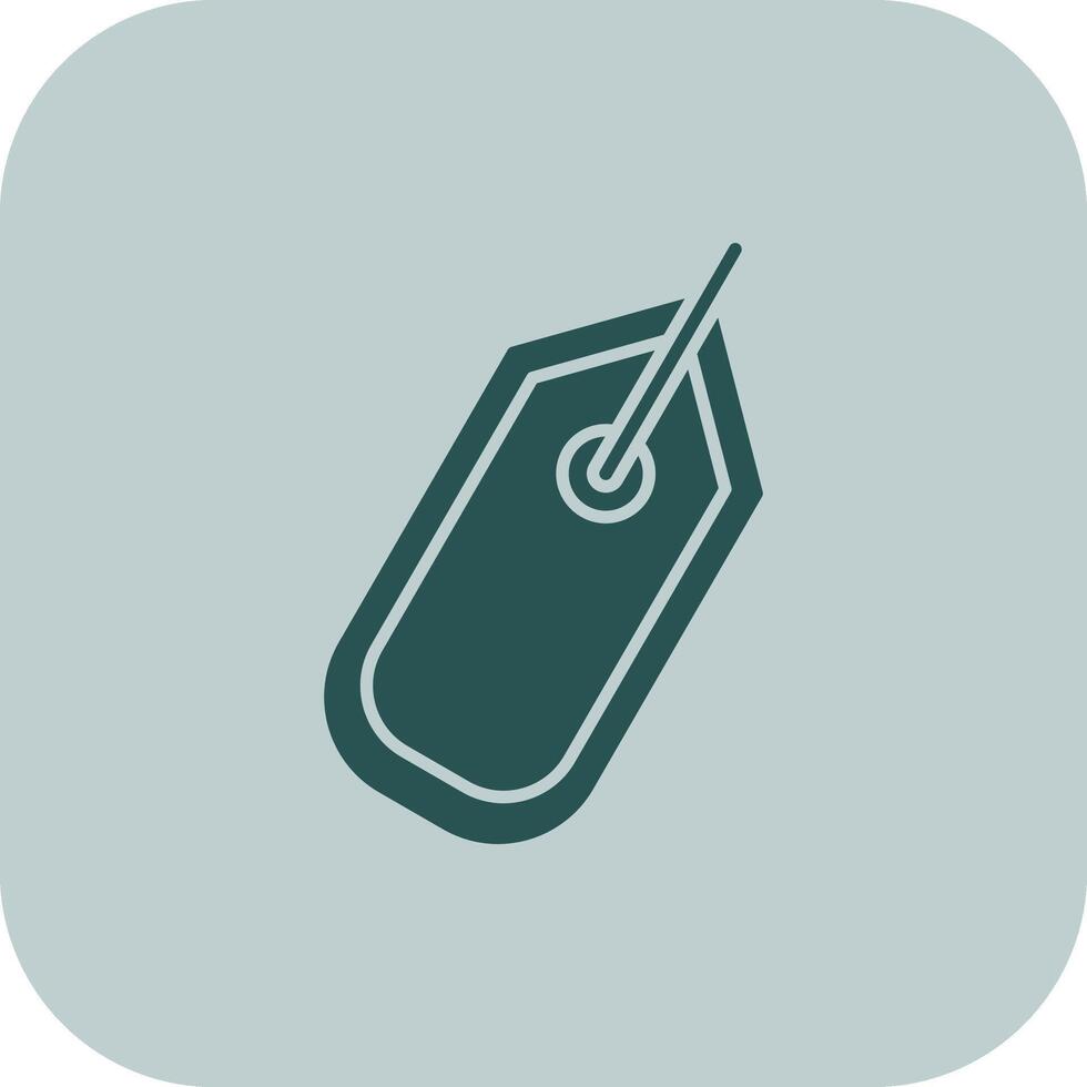 Tag Glyph Tritone Icon vector