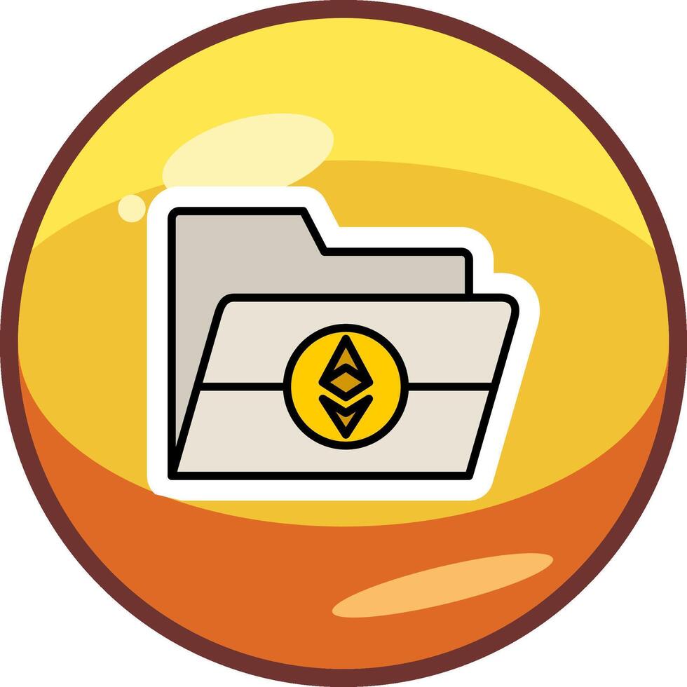 Ethereum Folder Vector Icon