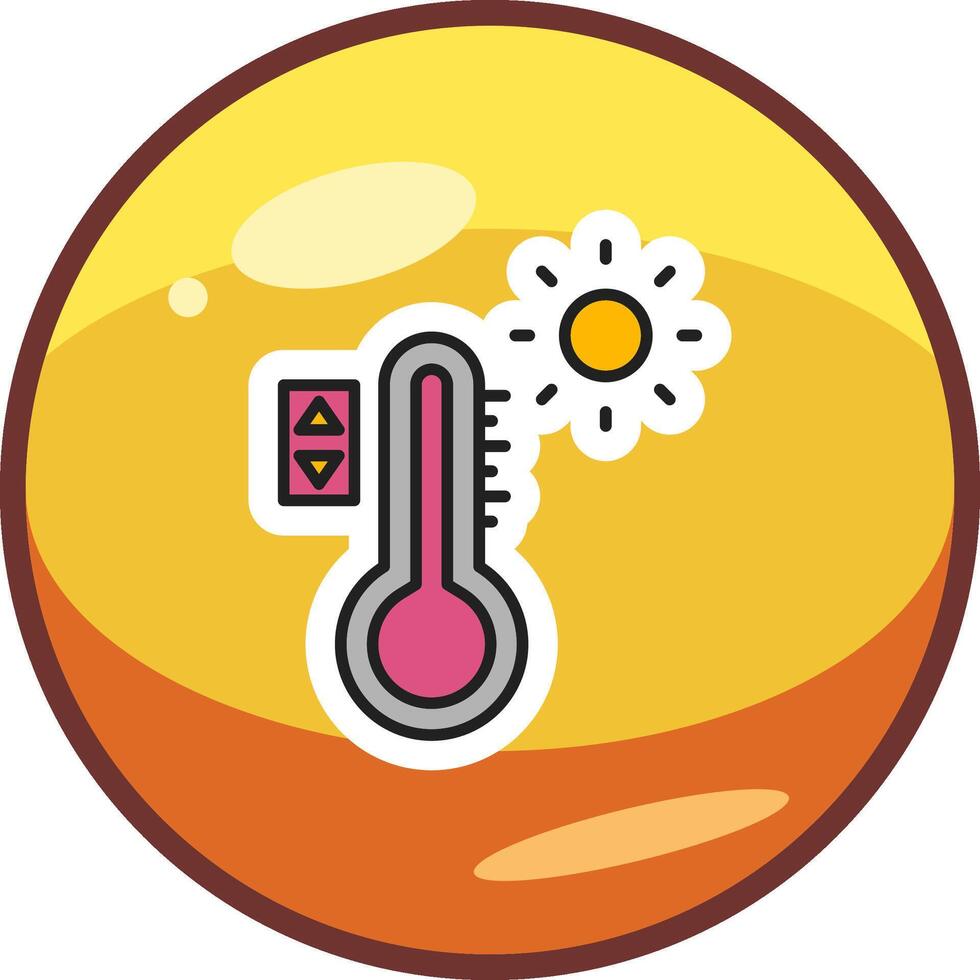 temperatura controlar vecto icono vector