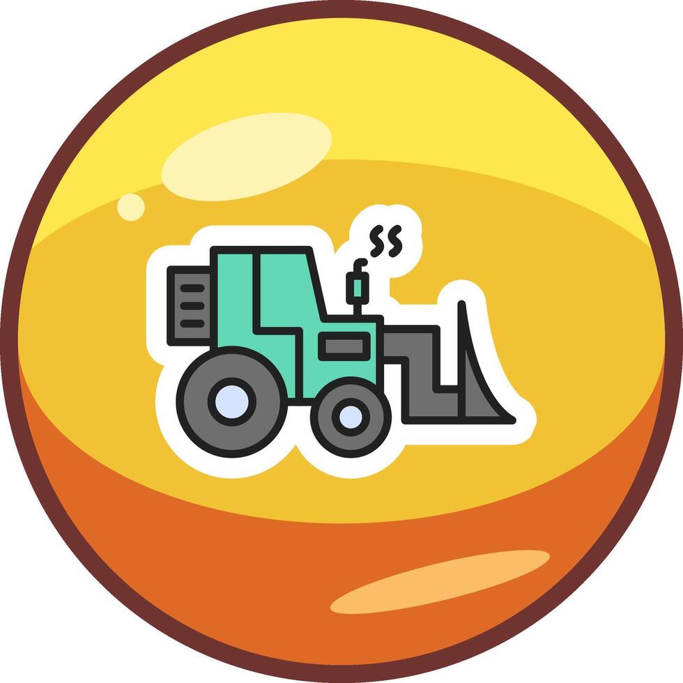 Bulldozer Vector Icon