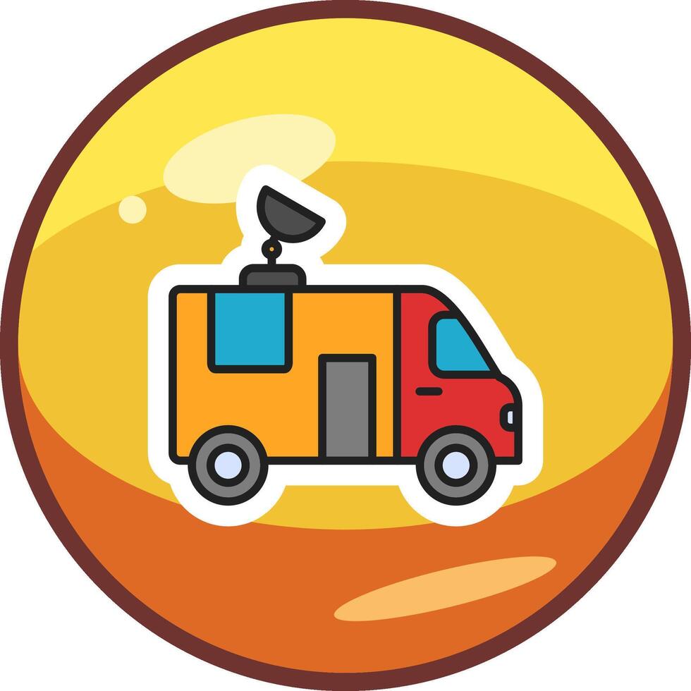 News Van Vector Icon