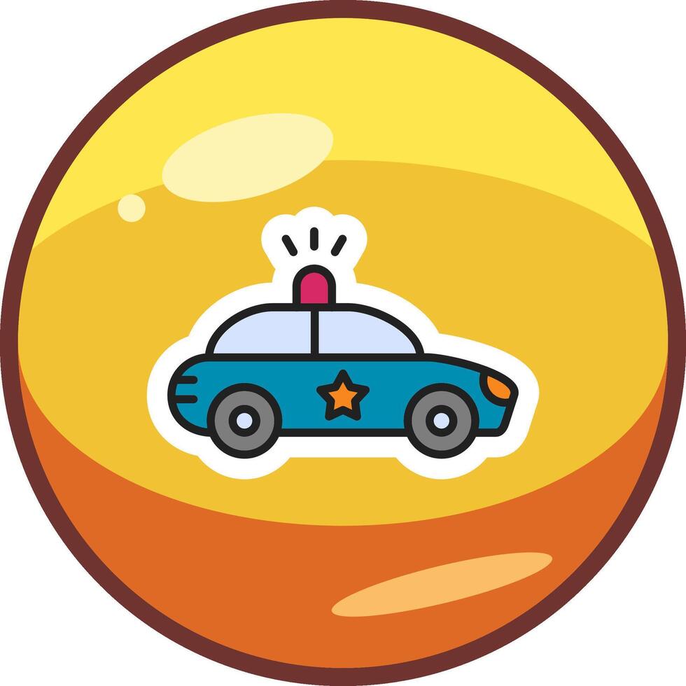 Police Car Vector Icon